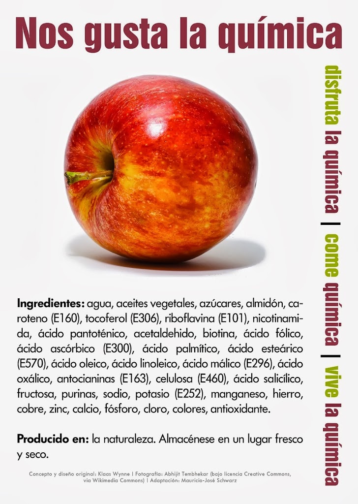 'Aditivos naturales' de una manzana